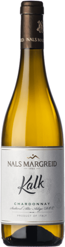 11,95 € Envio grátis | Vinho branco Nals Margreid Kalk D.O.C. Alto Adige Trentino-Alto Adige Itália Chardonnay Garrafa 75 cl