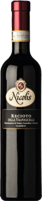 37,95 € Kostenloser Versand | Süßer Wein Nicolis Classico D.O.C.G. Recioto della Valpolicella Venetien Italien Corvina, Rondinella, Molinara, Dindarella Medium Flasche 50 cl