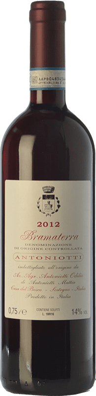 38,95 € Spedizione Gratuita | Vino rosso Odilio Antoniotti D.O.C. Bramaterra Piemonte Italia Nebbiolo, Croatina, Vespolina, Rara Bottiglia 75 cl