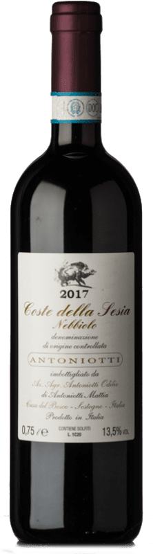 24,95 € Бесплатная доставка | Красное вино Odilio Antoniotti D.O.C. Coste della Sesia Пьемонте Италия Nebbiolo бутылка 75 cl