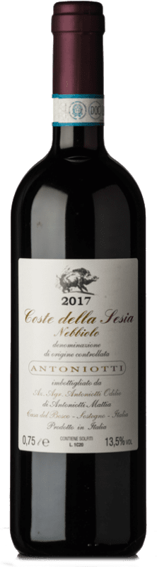 24,95 € Kostenloser Versand | Rotwein Odilio Antoniotti D.O.C. Coste della Sesia Piemont Italien Nebbiolo Flasche 75 cl