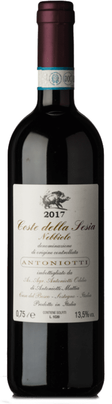 25,95 € Kostenloser Versand | Rotwein Odilio Antoniotti D.O.C. Coste della Sesia Piemont Italien Nebbiolo Ökologisch Flasche 75 cl