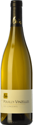 29,95 € Бесплатная доставка | Белое вино Olivier Merlin Les Longeays старения A.O.C. Pouilly-Vinzelles Бургундия Франция Chardonnay бутылка 75 cl