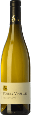 29,95 € Spedizione Gratuita | Vino Bianco Olivier Merlin Les Longeays Crianza — Invecchiato in Botte A.O.C. Pouilly-Vinzelles Borgogna Francia Chardonnay Bottiglia 75 cl