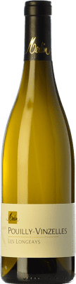29,95 € Free Shipping | White wine Olivier Merlin Les Longeays Aged A.O.C. Pouilly-Vinzelles Burgundy France Chardonnay Bottle 75 cl