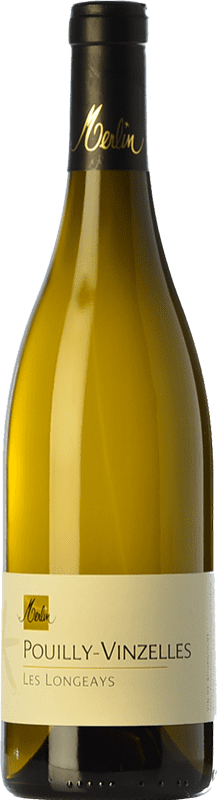 39,95 € Envío gratis | Vino blanco Olivier Merlin Les Longeays Crianza A.O.C. Pouilly-Vinzelles Borgoña Francia Chardonnay Botella 75 cl