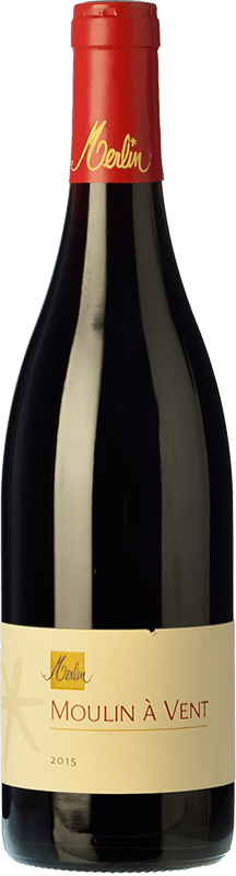 24,95 € Spedizione Gratuita | Vino rosso Olivier Merlin Crianza A.O.C. Moulin à Vent Beaujolais Francia Gamay Bottiglia 75 cl