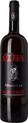 31,95 € Бесплатная доставка | Белое вино Ottin Nuances D.O.C. Valle d'Aosta Валле д'Аоста Италия Petite Arvine бутылка 75 cl
