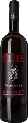 33,95 € Envío gratis | Vino Blanco Ottin Nuances D.O.C. Valle d'Aosta Valle d'Aosta Italia Petite Arvine 75 cl