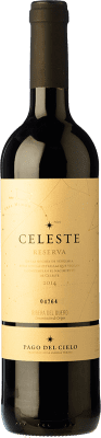 44,95 € Spedizione Gratuita | Vino rosso Pago del Cielo Celeste Riserva D.O. Ribera del Duero Castilla y León Spagna Tempranillo Bottiglia 75 cl