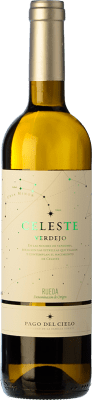 9,95 € 免费送货 | 白酒 Pago del Cielo Celeste D.O. Rueda 卡斯蒂利亚莱昂 西班牙 Verdejo 瓶子 75 cl