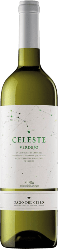 8,95 € Envio grátis | Vinho Branco Pago del Cielo Celeste D.O. Rueda Castela e Leão Espanha Verdejo 75 cl