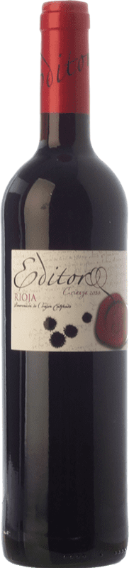9,95 € Envio grátis | Vinho tinto Pagos de Leza Editor Crianza D.O.Ca. Rioja La Rioja Espanha Tempranillo Garrafa 75 cl