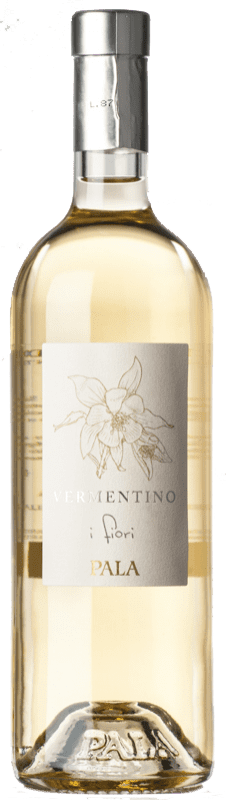 12,95 € Бесплатная доставка | Белое вино Pala I Fiori D.O.C. Vermentino di Sardegna Sardegna Италия Vermentino бутылка 75 cl