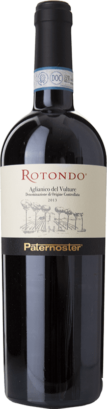 29,95 € 免费送货 | 红酒 Paternoster Rotondo D.O.C. Aglianico del Vulture 巴西利卡塔 意大利 Aglianico 瓶子 75 cl