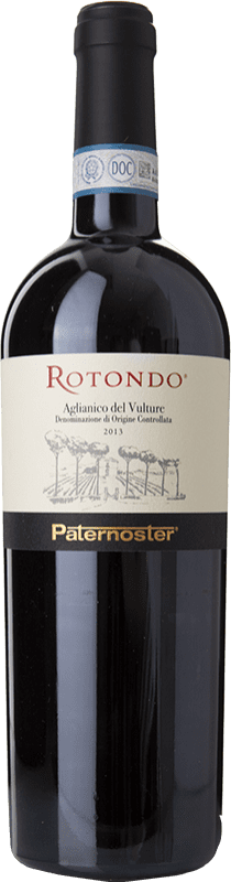 29,95 € Envio grátis | Vinho tinto Paternoster Rotondo D.O.C. Aglianico del Vulture Basilicata Itália Aglianico Garrafa 75 cl