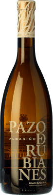 21,95 € Kostenloser Versand | Weißwein Pazo de Rubianes Alterung D.O. Rías Baixas Galizien Spanien Albariño Flasche 75 cl