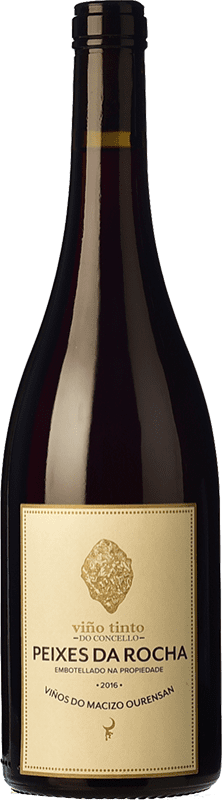 24,95 € Free Shipping | Red wine Peixes Da Rocha Aged Spain Mencía, Grenache Tintorera, Mouratón, Godello Bottle 75 cl