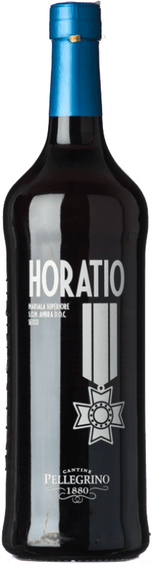 13,95 € Free Shipping | Fortified wine Cantine Pellegrino Ambra Secco Horatio D.O.C. Marsala Sicily Italy Insolia, Catarratto, Grillo Bottle 75 cl