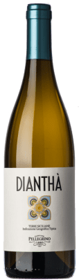12,95 € Бесплатная доставка | Белое вино Cantine Pellegrino Dianthà I.G.T. Terre Siciliane Сицилия Италия Bacca White бутылка 75 cl