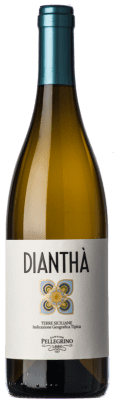 9,95 € Envío gratis | Vino blanco Cantine Pellegrino Dianthà I.G.T. Terre Siciliane Sicilia Italia Bacca Blanca Botella 75 cl