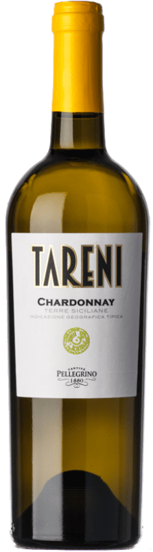 8,95 € Envio grátis | Vinho branco Cantine Pellegrino Tareni I.G.T. Terre Siciliane Sicília Itália Chardonnay Garrafa 75 cl