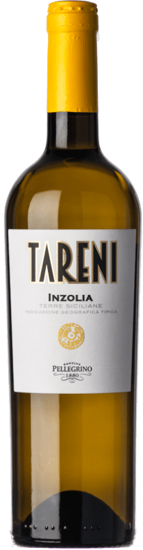 7,95 € Envio grátis | Vinho branco Cantine Pellegrino Tareni I.G.T. Terre Siciliane Sicília Itália Insolia Garrafa 75 cl