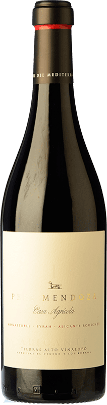 12,95 € Envoi gratuit | Vin Rouge Pepe Mendoza Crianza D.O. Alicante Communauté valencienne Espagne Syrah, Garnacha — Grenache, Monastrell Eco — Biologique Bouteille 75 cl