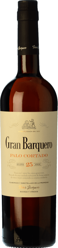 51,95 € Free Shipping | Fortified wine Pérez Barquero Gran Barquero Palo Cortado D.O. Montilla-Moriles Andalusia Spain Pedro Ximénez Bottle 75 cl