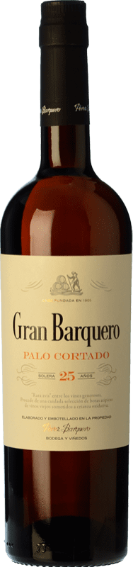 49,95 € Envío gratis | Vino Generoso Fortificado Pérez Barquero Gran Barquero Palo Cortado D.O. Montilla-Moriles Andalucía España Pedro Ximénez Botella 75 cl