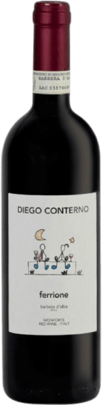 18,95 € Spedizione Gratuita | Vino rosso Diego Conterno Ferrione D.O.C. Barbera d'Alba Piemonte Italia Barbera Bottiglia 75 cl