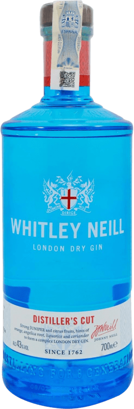 29,95 € Envio grátis | Gin Whitley Neill Cut Gin Reino Unido Garrafa 70 cl
