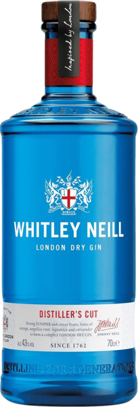 29,95 € Spedizione Gratuita | Gin Whitley Neill Cut Gin Regno Unito Bottiglia 70 cl