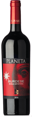 21,95 € Бесплатная доставка | Красное вино Planeta Burdese D.O.C. Menfi Сицилия Италия Cabernet Sauvignon — Каберне Совиньон, Cabernet Franc — Каберне Фран Бутылка 75 cl