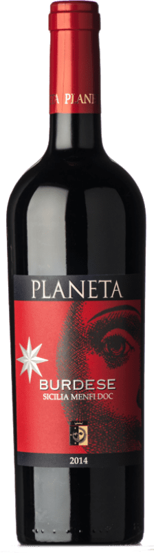 19,95 € Spedizione Gratuita | Vino rosso Planeta Burdese D.O.C. Menfi Sicilia Italia Cabernet Sauvignon, Cabernet Franc Bottiglia 75 cl