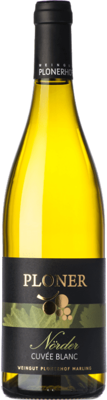 25,95 € Envio grátis | Vinho branco Plonerhof Nörder Cuvée Blanc D.O.C. Alto Adige Trentino-Alto Adige Itália Riesling, Pinot Branco, Sauvignon Garrafa 75 cl