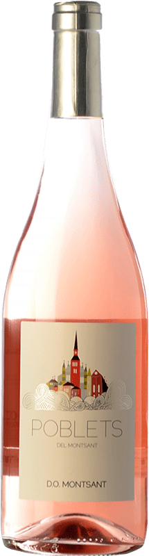 15,95 € Kostenloser Versand | Roséwein Poblets de Montsant Rosat D.O. Montsant Katalonien Spanien Syrah, Grenache, Carignan Eco Biologisch Flasche 75 cl