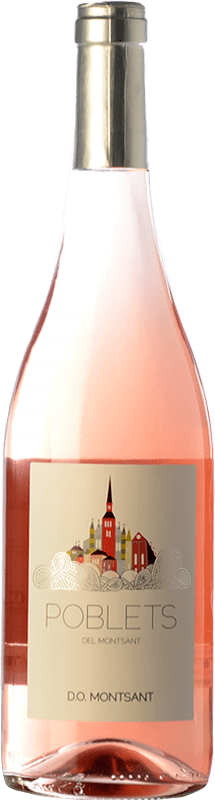14,95 € Envío gratis | Vino rosado Poblets de Montsant Rosat D.O. Montsant Cataluña España Syrah, Garnacha, Cariñena Botella 75 cl