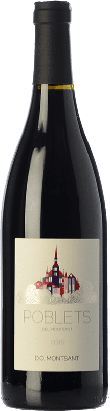 15,95 € Envoi gratuit | Vin rouge Poblets de Montsant Negre Chêne D.O. Montsant Catalogne Espagne Syrah, Grenache, Carignan Bouteille 75 cl