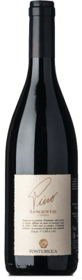 22,95 € 送料無料 | 赤ワイン Fontesecca Pino I.G.T. Umbria ウンブリア イタリア Sangiovese ボトル 75 cl