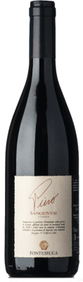 23,95 € Spedizione Gratuita | Vino Rosso Fontesecca Pino I.G.T. Umbria Umbria Italia Sangiovese 75 cl