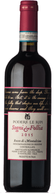 29,95 € Бесплатная доставка | Красное вино Le Ripi Sogni e Follia D.O.C. Rosso di Montalcino Тоскана Италия Sangiovese — Санджовезе Eco — Эко Био Органический 75 cl