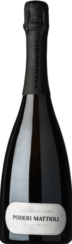 27,95 € Kostenloser Versand | Weißer Sekt Mattioli Dosaggio Zero Brut Nature Klassisch I.G.T. Marche Marken Italien Chardonnay, Verdicchio Flasche 75 cl