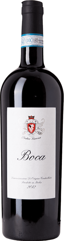 36,95 € Spedizione Gratuita | Vino rosso Garona D.O.C. Boca Piemonte Italia Nebbiolo, Vespolina, Rara Bottiglia 75 cl