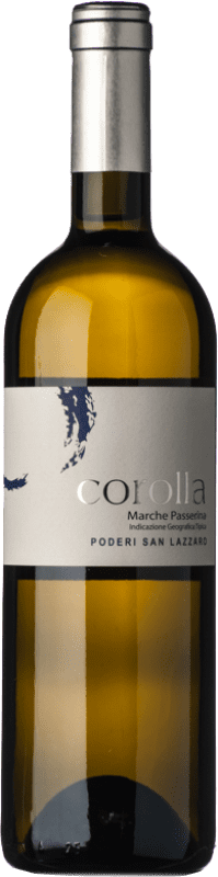 9,95 € Free Shipping | White wine Poderi San Lazzaro Corolla I.G.T. Marche Marche Italy Passerina Bottle 75 cl