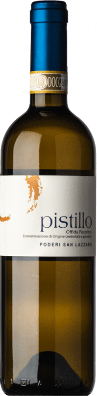 13,95 € Envio grátis | Vinho branco Poderi San Lazzaro Pistillo D.O.C. Offida Marche Itália Pecorino Garrafa 75 cl