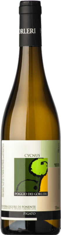 18,95 € Envoi gratuit | Vin blanc Poggio dei Gorleri Cycnus D.O.C. Riviera Ligure di Ponente Ligurie Italie Pigato Bouteille 75 cl