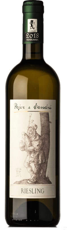 19,95 € Envío gratis | Vino blanco Pojer e Sandri D.O.C. Trentino Trentino-Alto Adige Italia Riesling Botella 75 cl