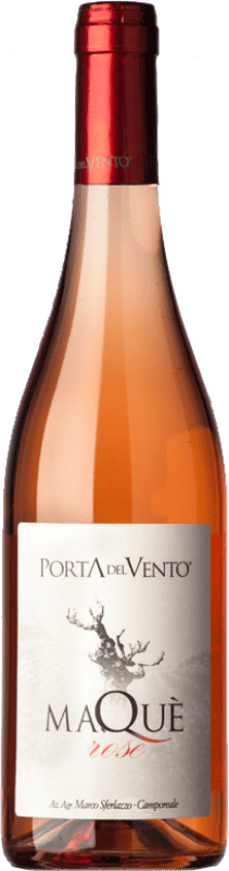 12,95 € Envio grátis | Vinho rosé Porta del Vento Maqué Rosé I.G.T. Terre Siciliane Sicília Itália Perricone Garrafa 75 cl
