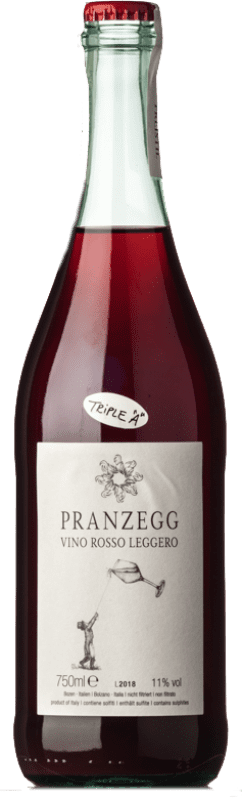 24,95 € Free Shipping | Red wine Pranzegg Rosso Leggero Trentino-Alto Adige Italy Merlot, Lagrein, Schiava Bottle 75 cl